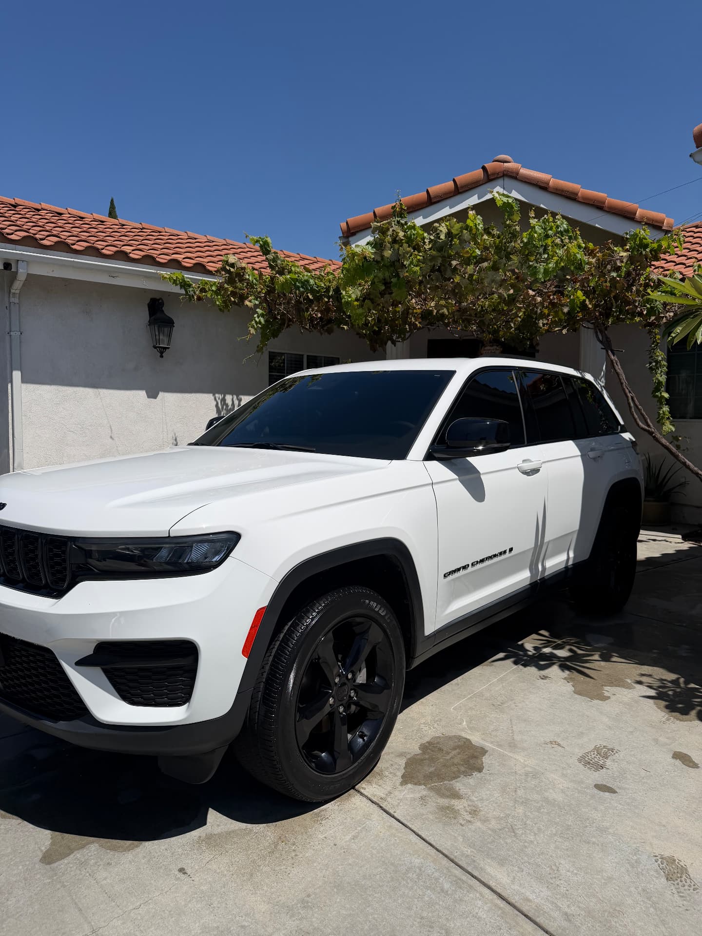 White SUV after full exterior detail